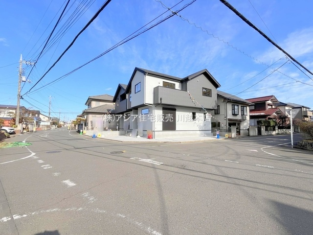 月々６万円台～　新築戸建　川越市かすみ野6期の前面道路含む現地写真