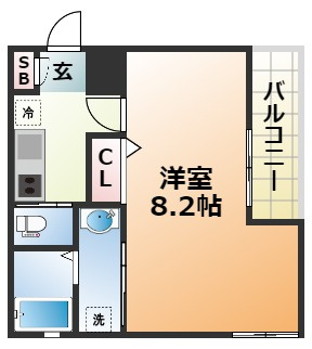 ワコーレヴィータ大開通の間取り