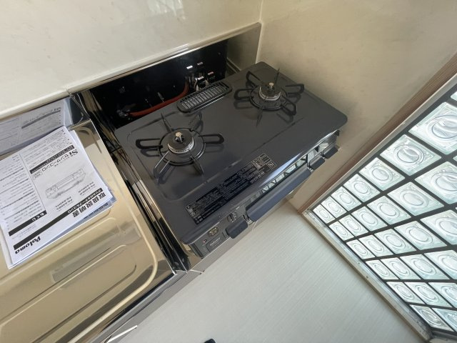 久留米市国分町の賃貸マンションのキッチン|コンパクトなキッチンで掃除もラクラク
