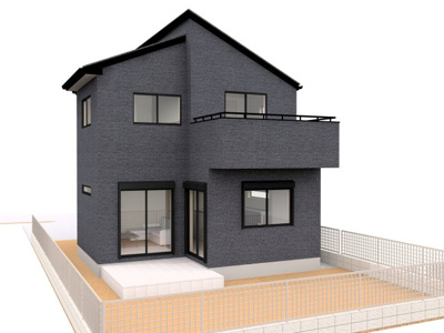 【外観パース】 | 八千代市高津　新築分譲2宅地 | A号棟の外観パースになります