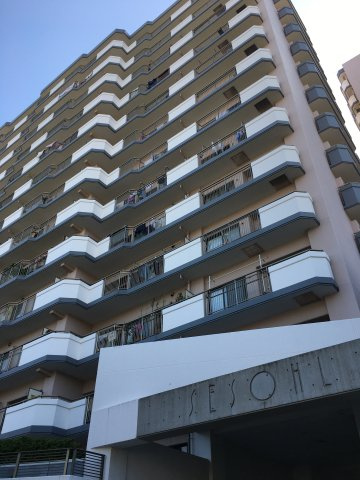 セソール川崎京町ハイライズセカンドピア（川崎京町2丁目）の外観|セソール川崎京町ハイライズセカンドピア　ＪＲ東海道線「川崎」駅バス13分停徒歩1分　1987年11月築　4ＬＤＫ＋Ｗ＋納戸 （94.42ｍ²）リノベーション物件　エアコン家具付き　角部屋　ペット飼育可