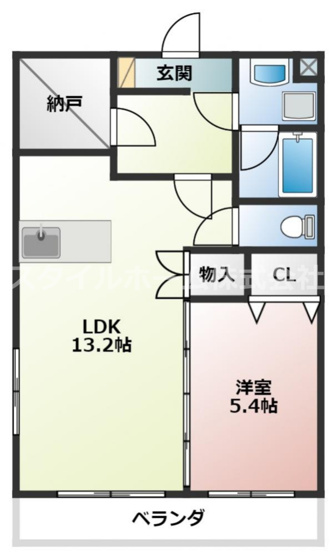 【間取り】 | エスポワールⅠ | 使いやすい間取りです。