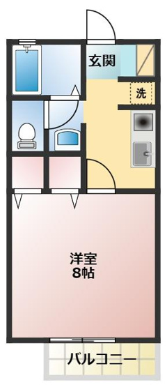 【間取り】 | シャンテ・ラ・ヴィ北島　WEST