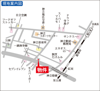 【地図】 | 神立中央２丁目W貸地Ⅲ