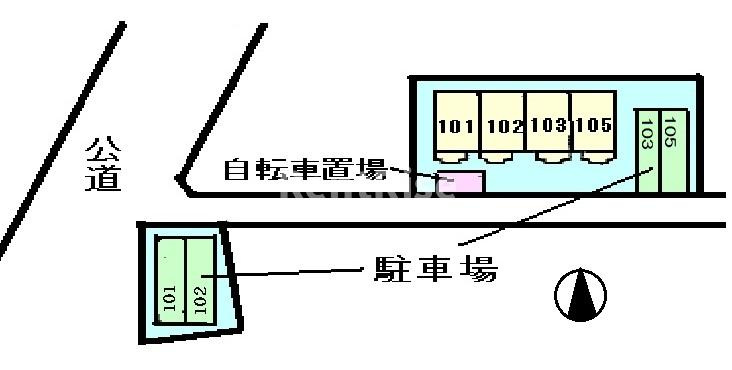 メゾン・ボヌールの駐車場|駐車場
