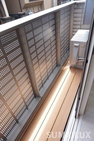 熊本市南区御幸笛田５丁目のアパートのバルコニー