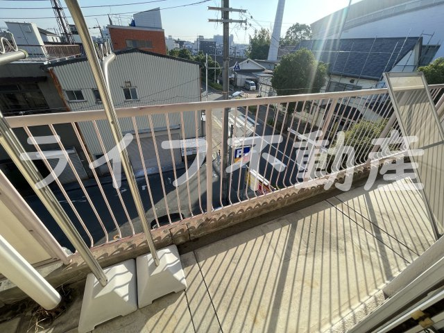 ハイツタカハシのバルコニー|陽当たり良好なバルコニーです