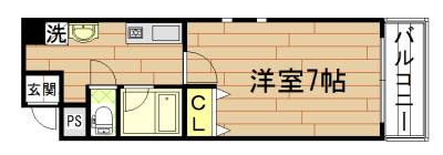 サンロイヤル五条の間取り|間取り図