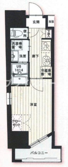 【間取り】 | CLUB ORIENT BLD №103 St. Down Town Hakata