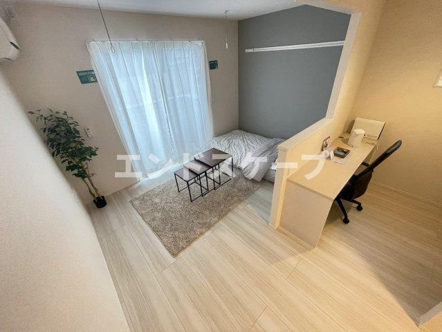 アナベルⅡの居間・リビング|高崎、前橋エリアのお部屋探しはエンドスケープまで！お客様の理想お聞かせ下さい♪
家具の配置をイメージした物になります。※実際に家具は付いておりません。