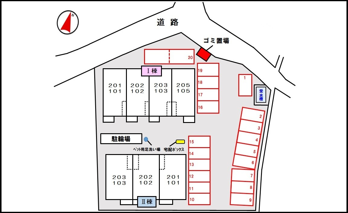 プリムローズⅡの駐車場|駐車場