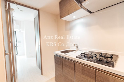 【キッチン】 | エステムコート心斎橋ｃｅｎｔｒａｌ | 2口ガスコンロ！使いやすいキッチン！