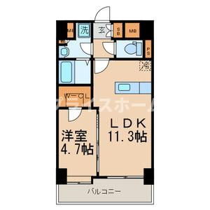 【間取り】 | ＮＯＢＬＥ　ＲＩＣＨ　博多
