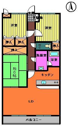 【間取り】 | レジデンス八幡