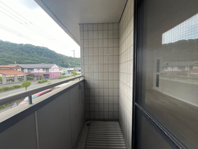 リバーサイドⅡ　Ａ棟のバルコニー