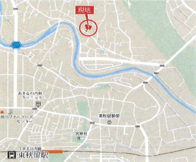 CLEIAS TOWN　あきる野市草花　分譲住宅　No.3（新築未入居）の地図|カーナビ：あきる野市草花878（付近）