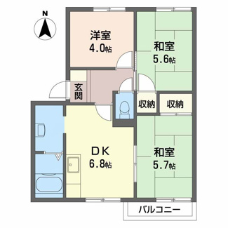 【間取り】 | シャトーエクレールＣ