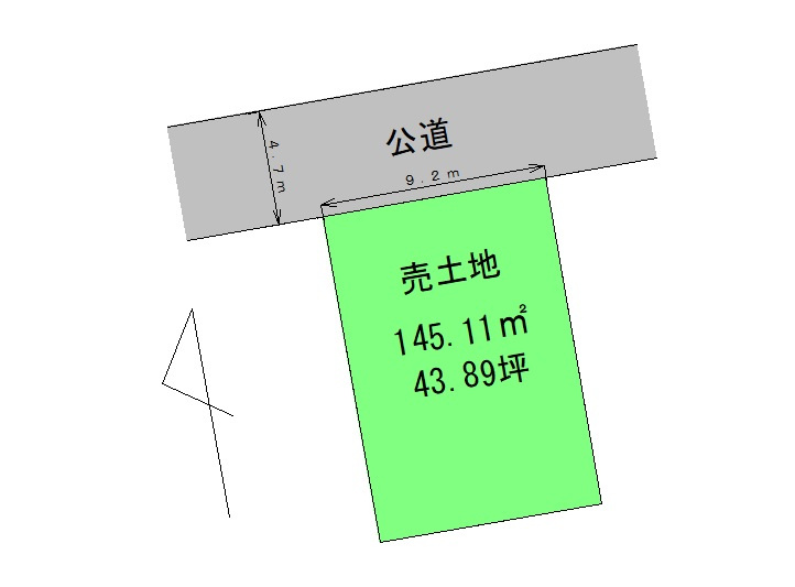 瀬戸東町　売土地　建築条件なしの土地図