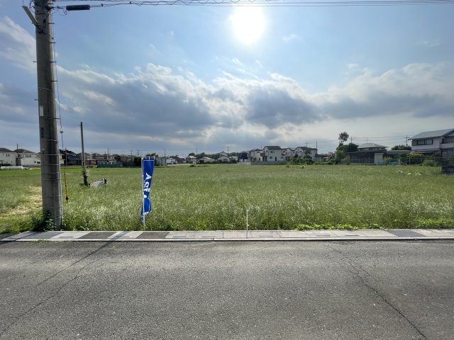 建築条件なし 売地79坪　川越市大袋の外観|現地（2023年6月）撮影　土地面積７９．５坪！