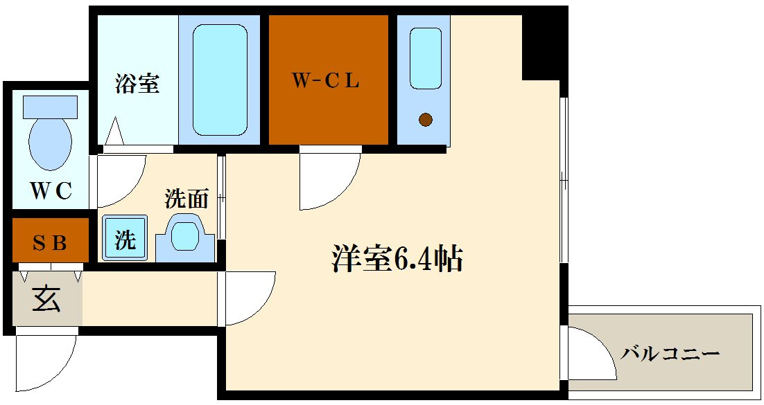 プレサンス難波南アーバニッシュの間取り
