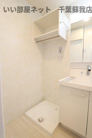 ミッドタウンおゆみ野の洗面所|洗濯機置場