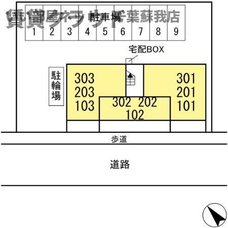 ミッドタウンおゆみ野の区画図