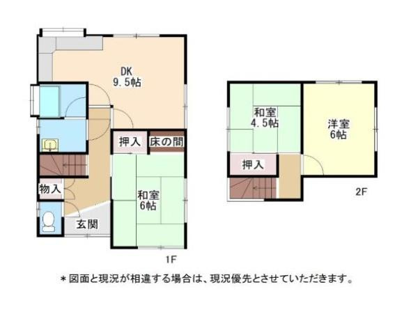 貴志川町岸宮中古戸建の間取り