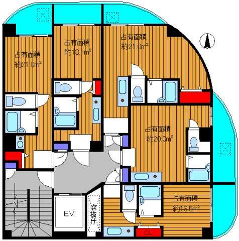 カターラなにわの間取り