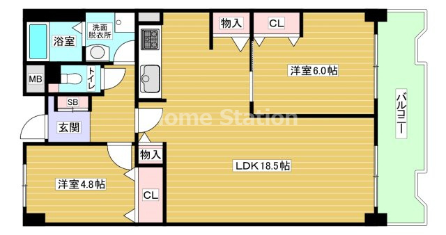 【間取り】 | デュオ玉川