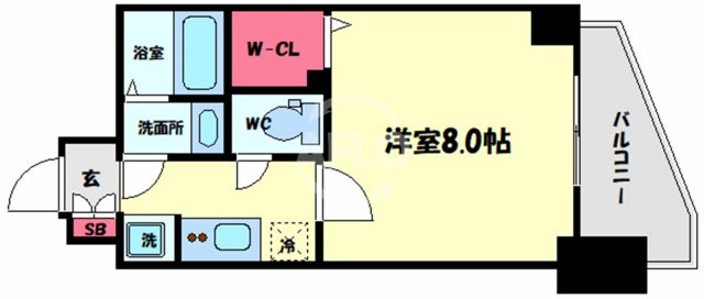 ララプレイス大阪福島プレッソの間取り|ララプレイス大阪福島プレッソ　間取り