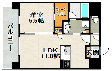 みなとメゾン川西中央の間取り