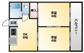 【間取り】 | 西口マンション