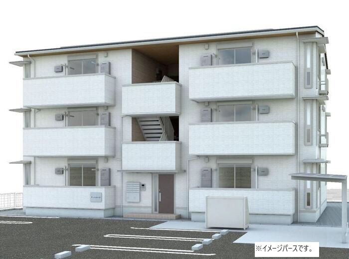 倉敷市日ノ出町１丁目のアパートの外観|イメージパース