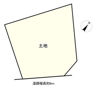 【土地図】 | 近江八幡市西生来町　Ａ号地　売土地