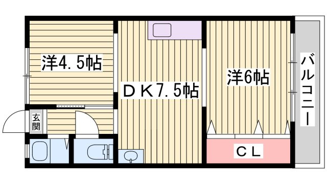 伊勢田マンションの間取り