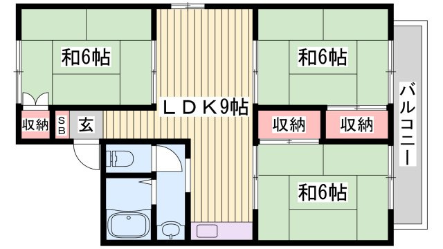 ガーデンハウス Ｃ棟の間取り