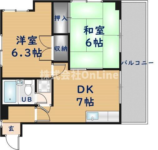 【間取り】 | 志紀ロイヤルハイツ