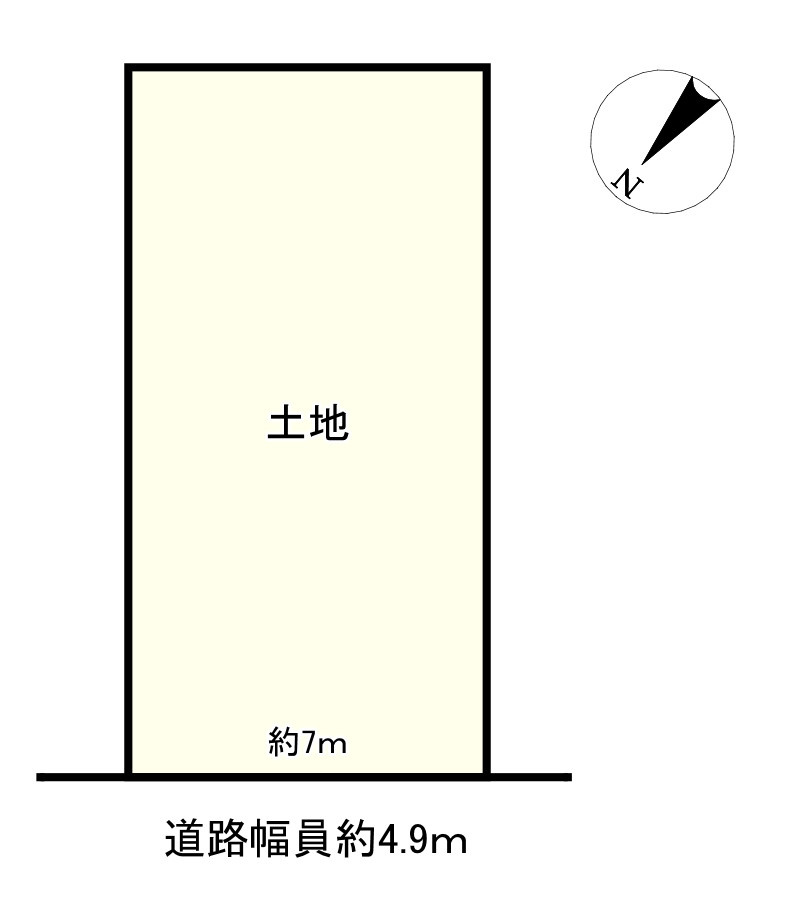 近江八幡市上田町　売土地の土地図