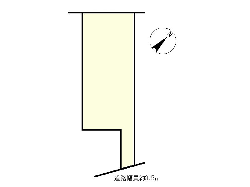 近江八幡市安土町中屋　売土地の土地図