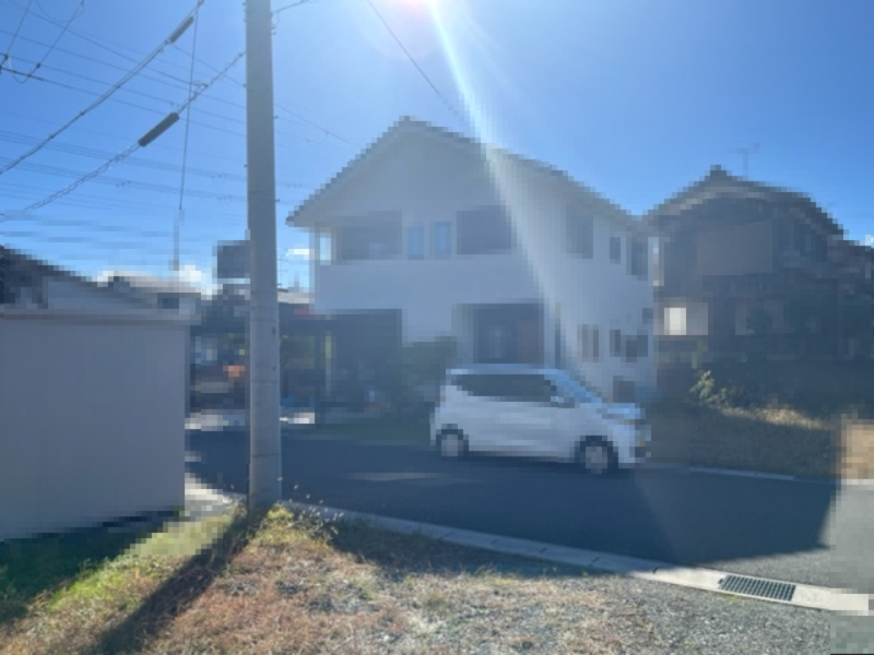 高島市今津町弘川58坪土地の前面道路含む現地写真