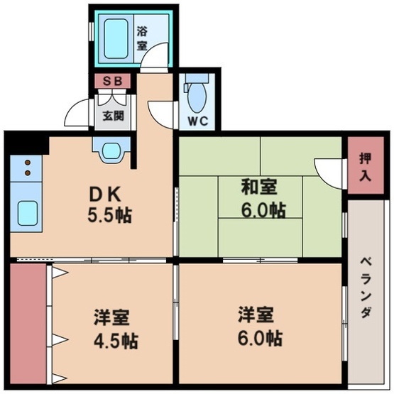 【間取り】 | 第二大朋マンション