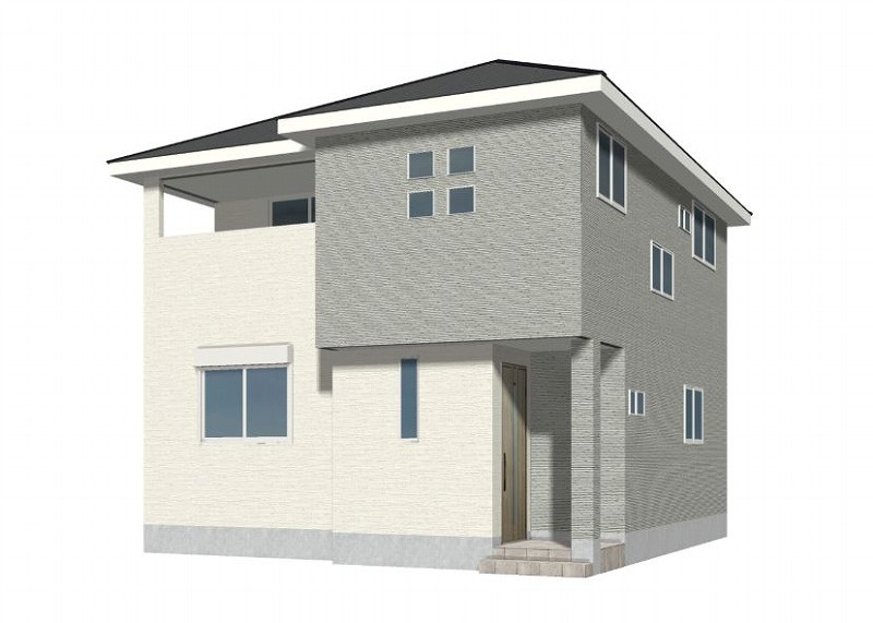 ーSUN COURT－サンコートー小倉南区北方３丁目　【小倉南区　新築戸建て】の外観パース|ーSUN COURT－サンコートー小倉南区北方３丁目　【小倉南区　新築戸建て】