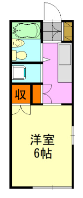 【間取り】 | コーポサンライズA1