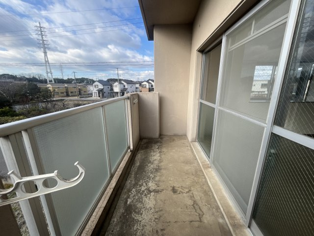 ナカヤコーポS棟のバルコニー