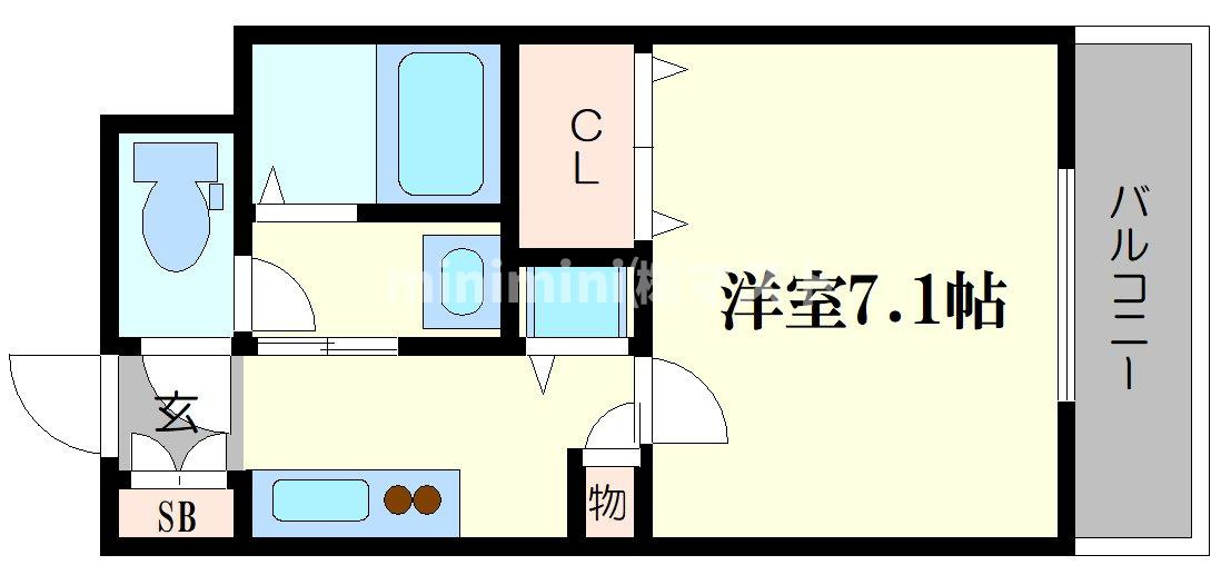 エステムコート難波Ⅱアレグリアの間取り