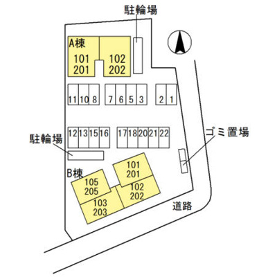 【区画図】 | メゾンベールB