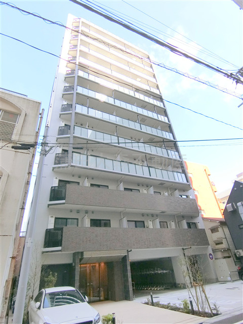 スタイリオ蒲田Ⅱ＠仲介手数料無料の外観|2022年2月築　RC鉄筋コンクリート造地上13階建て1K~1LDK総戸数72戸　JR京浜東北線蒲田駅　東京都大田区西蒲田7丁目インターネット無料の人気高級賃貸マンション