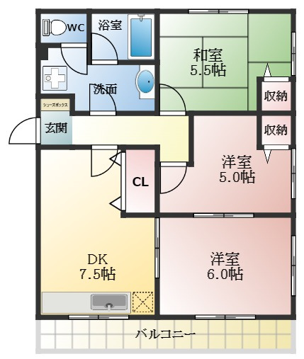 【間取り】 | 青葉丘マンション