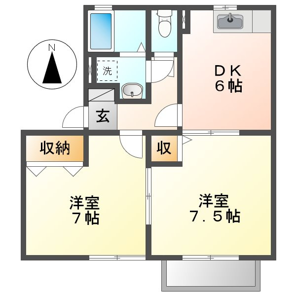 メゾンレオＢの間取り