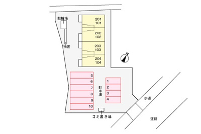 【区画図】 | フィオーレⅡ